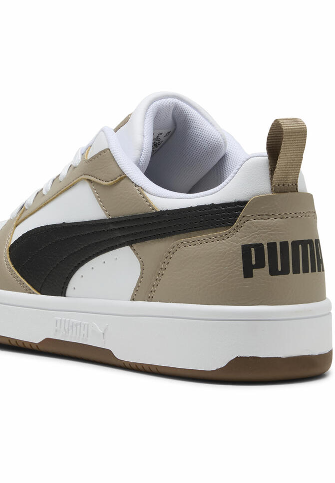 Sneakersy Rebound V6 Low PUMA White Black Ice Coffee Beige