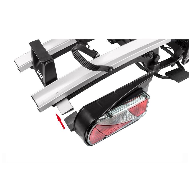 PORTE-VÉLOS 2 VÉLOS SUR ATTELAGE BASCULANTE ET PLIABLE FINCH II- EUFAB