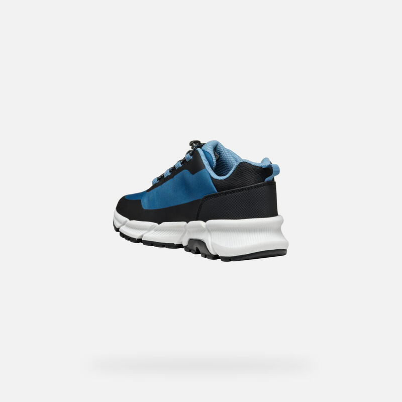 Baskets Garçon J FLEXYPER PLUS BOY Bleu Pétrole