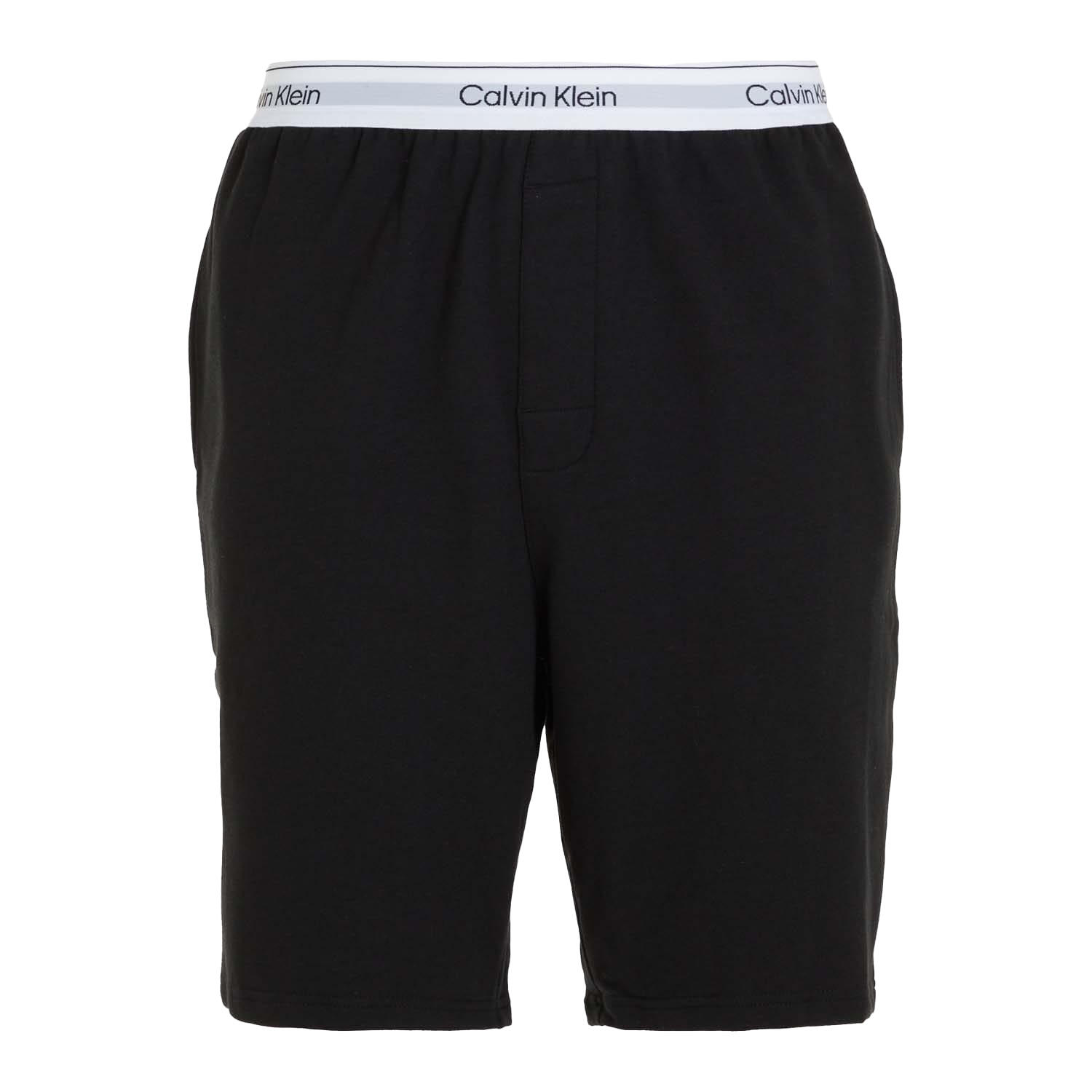 CALVIN KLEIN Mens Plain Lounge Shorts (Black)