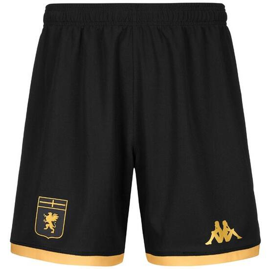 Pantaloncini sportivi da uomo in poliestere riciclato nero da calcio