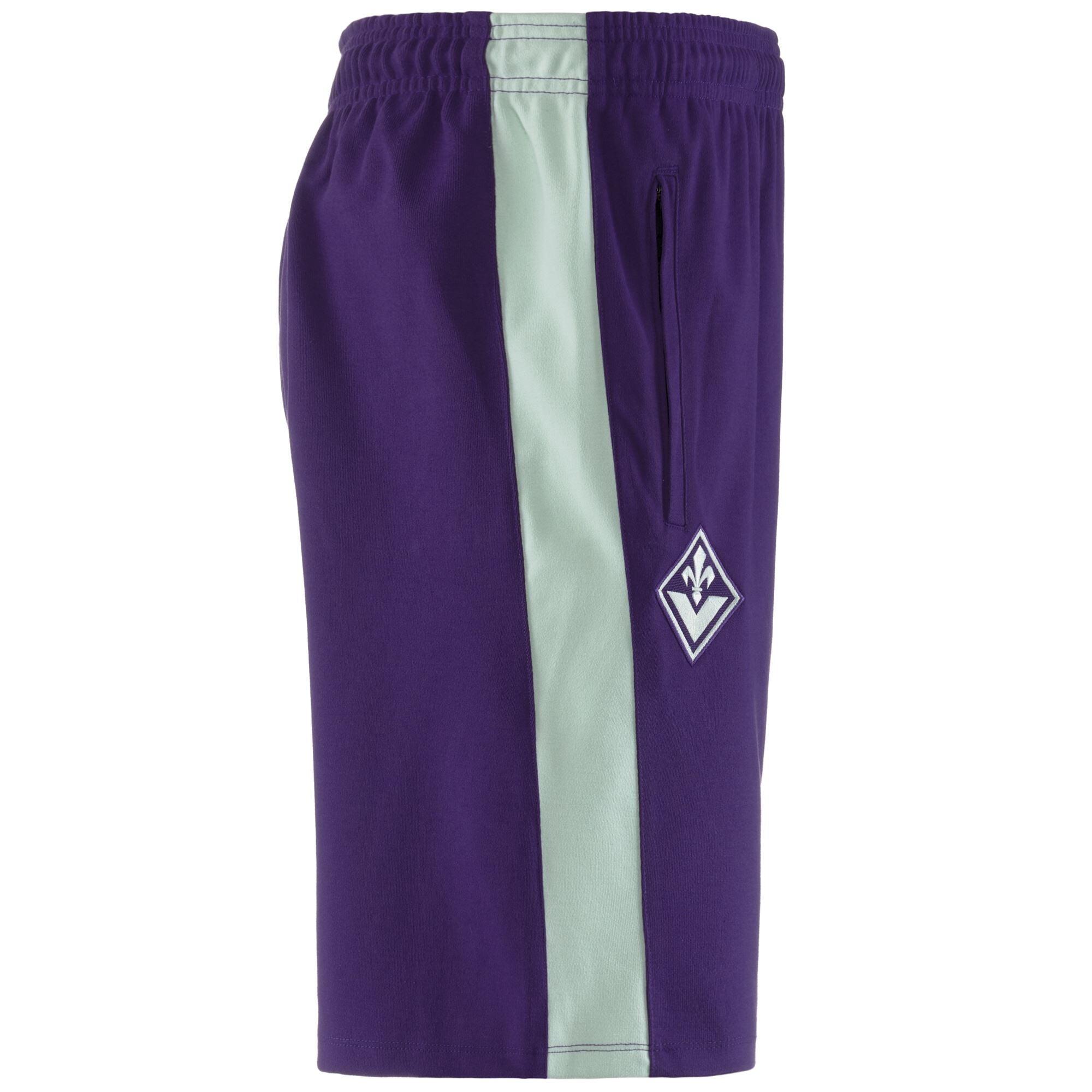pantaloncini da bambino in poliestere viola da allenamento 2/7