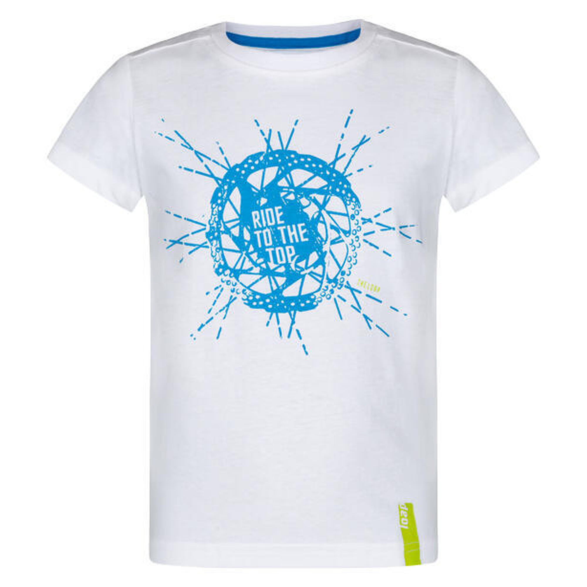 Lowa - T-shirt Enfant Boomerang 116 - Coton Doux Et Impression Tendance - Chemise Manches Courtes - Bleu|multicolore - Decathlon