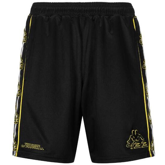 Pantaloncini sportivi da uomo in poliestere nero da calcio