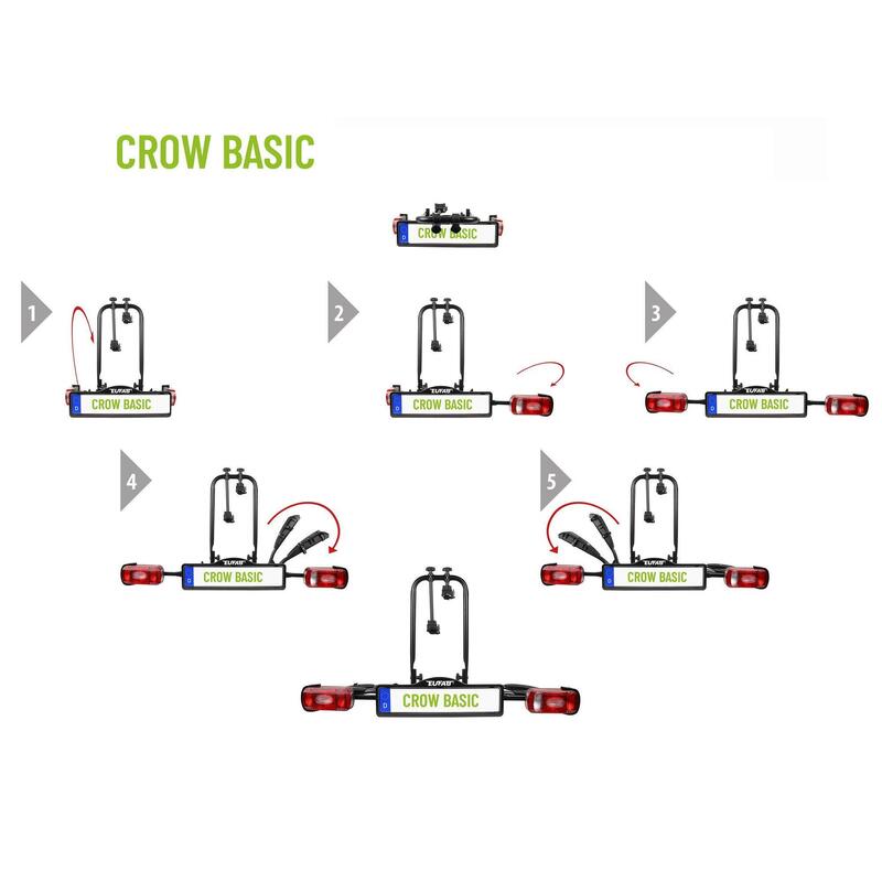 PORTE-VÉLOS 2 VÉLOS CROW BASIC - EUFAB
