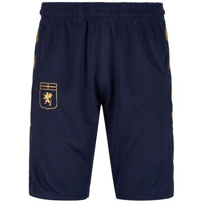 pantaloncini da uomo in poliestere blu da fitness