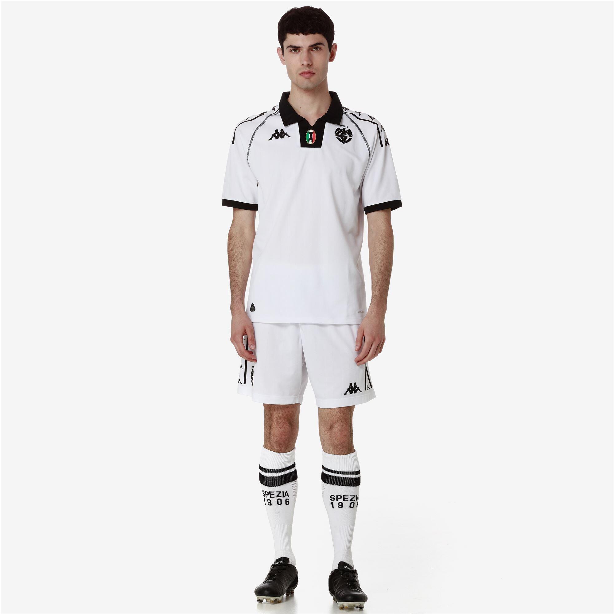 T-shirt da bambino in poliestere riciclato bianco da calcio 5/7