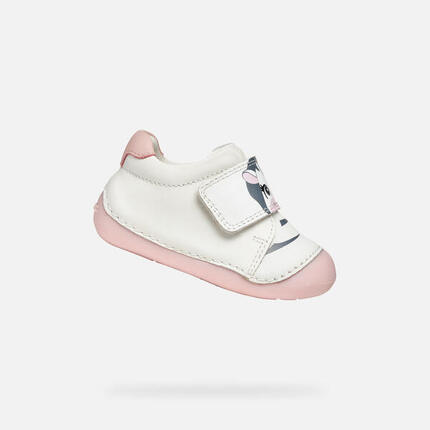 Premiers Pas Bébé Fille TUTIM BABY Blanc/Beige