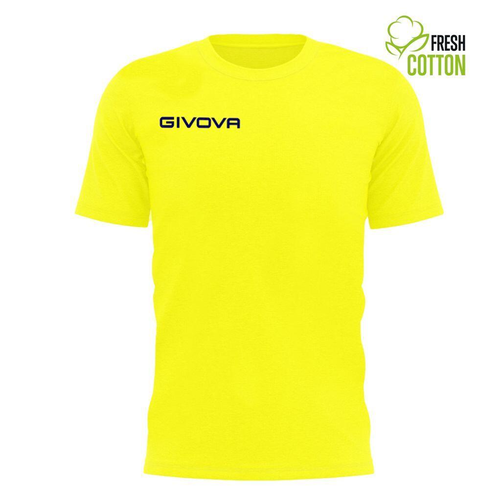 GIVOVA Givova T-Shirt de Algodão 2XL Amarelo - Elegante e Respirável