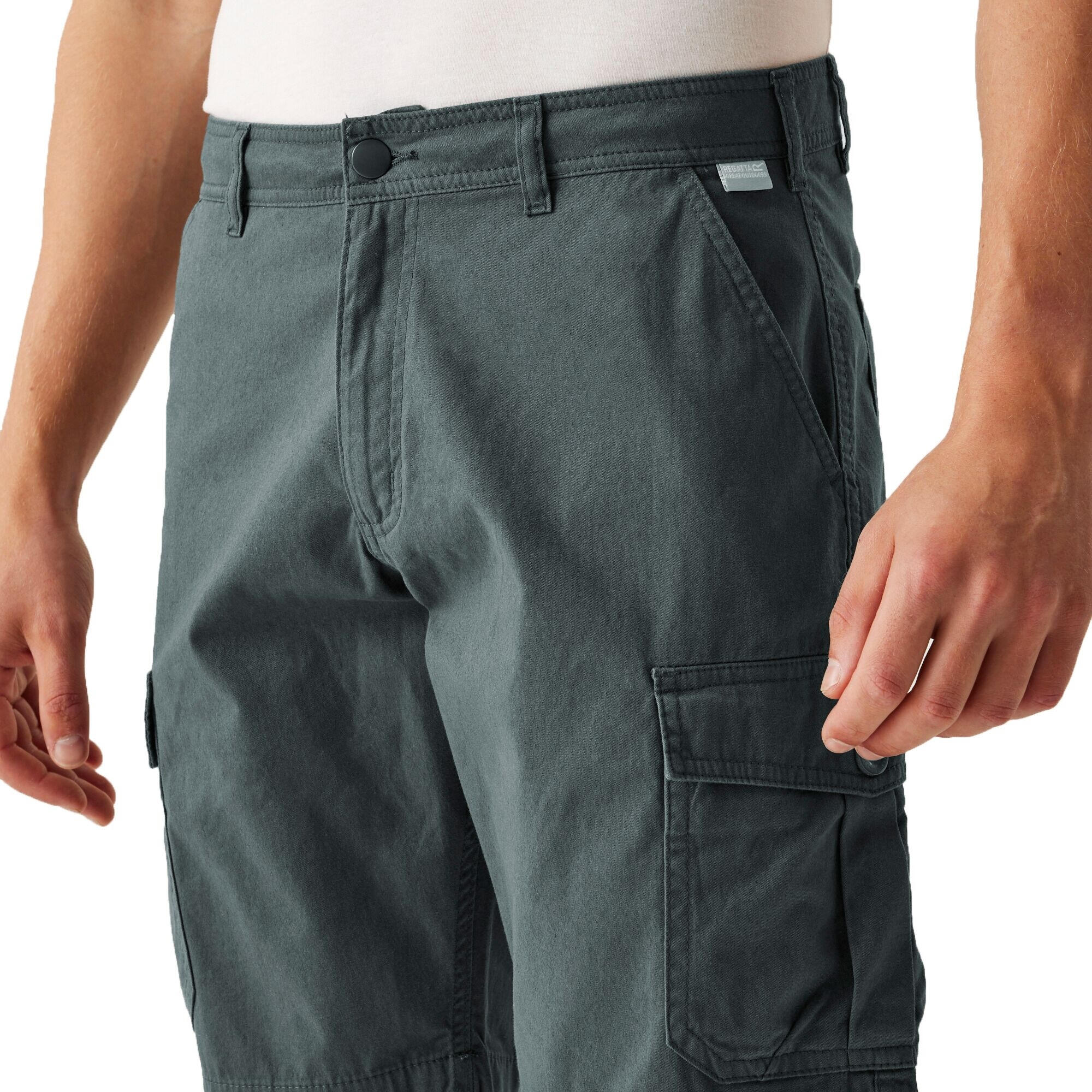"Ruwan" Freizeitshorts für Herren Mittelgrau 3/5