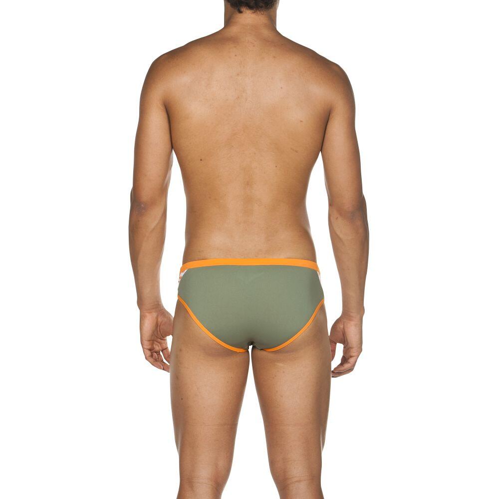 Kąpielówki slipy męskie na basen Arena Team Stripe Brief 3/7
