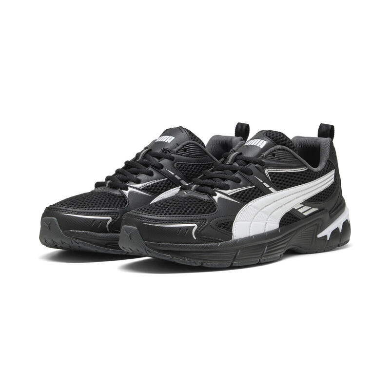 Sneakersy unisex Milenio Tech 2000 PUMA Black White Silver Metallic