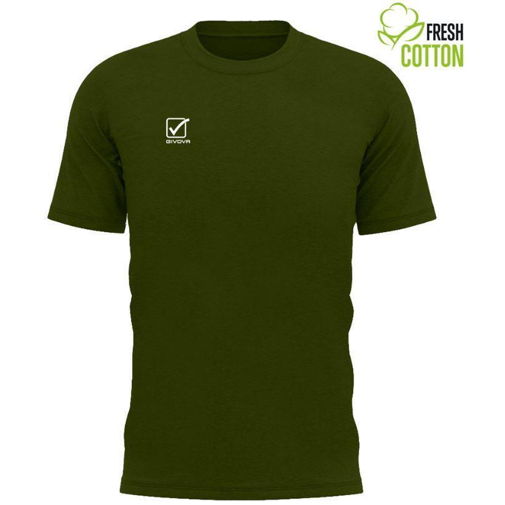 Tricou Givova Cotone Verde Militar Green 2xl