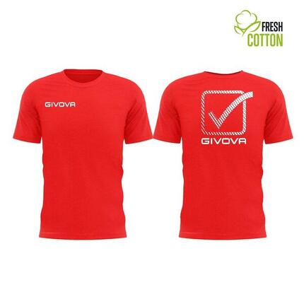 Baumwoll-T-Shirt Givova Cubo Rot 2xl