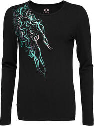 LOAP Abmora T-shirt femme manches longues, noir, S