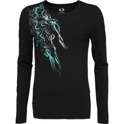 T-shirt femme LOAP Abmora manches longues — Noir, S