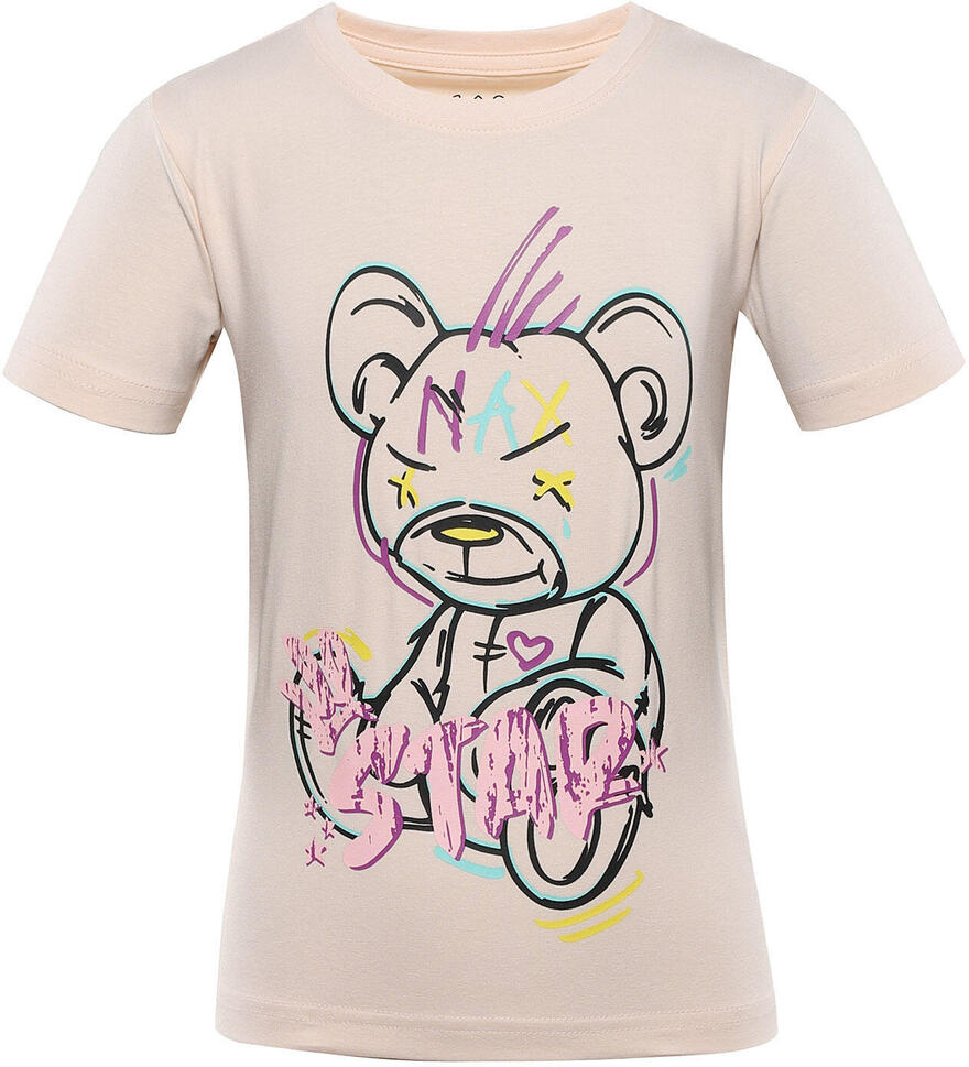 T-shirt Dziecięcy Nax Loreto 116-122 - Miękka Bawełna z Kolorowym Nadrukiem