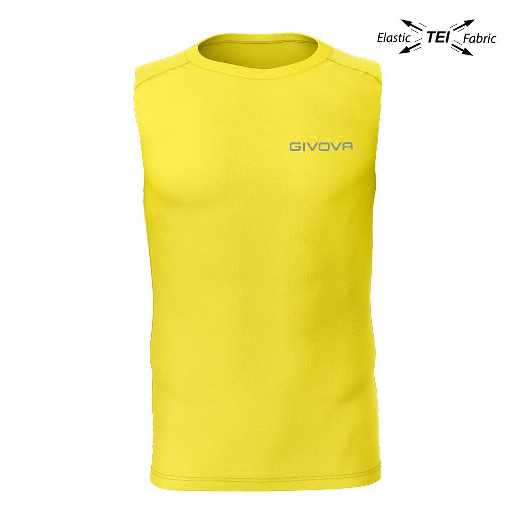 Givova - T-shirt Givova Élastique 2xl Jaune Pour Les Athlètes - Chemise Manches Courtes - Jaune - Decathlon