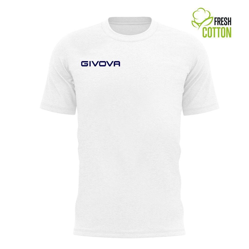 GIVOVA Bílé Bavlněné T-Shirt Givova pro Muže - Velikost L