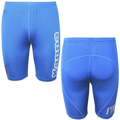 pantaloncini da uomo in poliestere blu da fitness