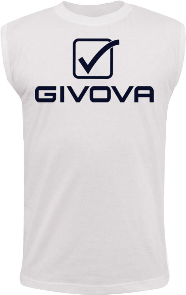 Camiseta sin mangas 100% algodón Givova, cuello redondo 2/5