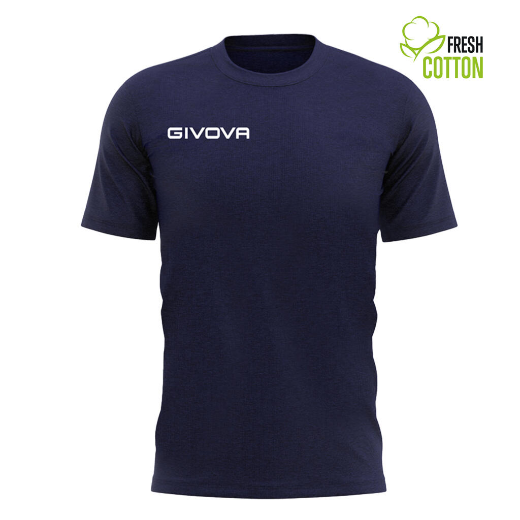 GIVOVA Givova Fresh Cotton T-shirt, Navy — 2XL