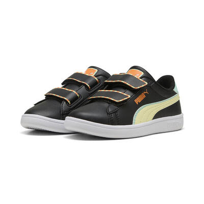Zapatillas Smash 3.0 Playdate Niños PUMA White Orange Glo