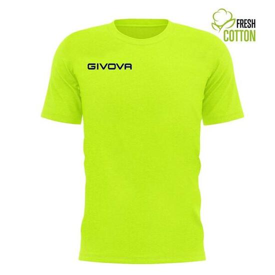 T-shirt uomo givova giallo fluo