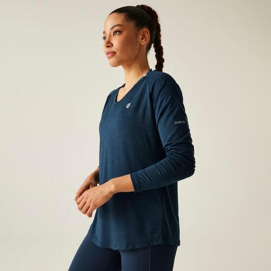 Chemise Manches Longues Fitness - Discern noir femme