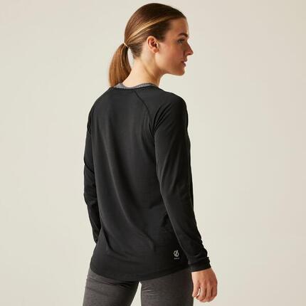 Chemise Manches Longues Fitness - Discern noir femme