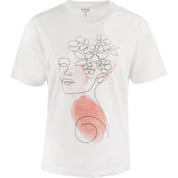 T-shirt femme THE PEOPLE REP. Marilena, blanc clair, S