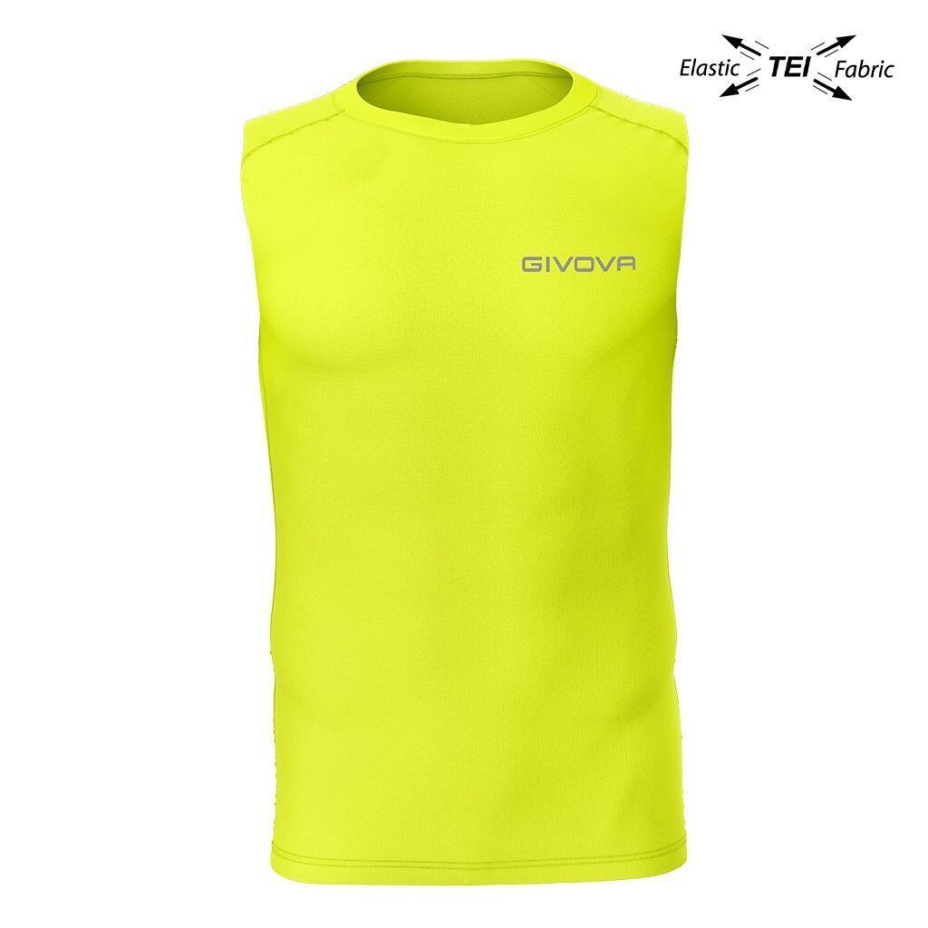 Givova - Débardeur Givova Unisexe Corpus - Jaune Fluo Pour Athlètes - Chemise Manches Courtes - Jaune - Decathlon