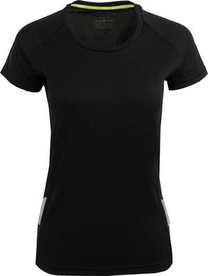 T-shirt sportiva Glemo Jumper donna. nero. S