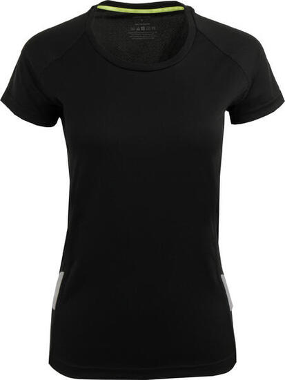 Camiseta deportiva Jumper mujer, negra, XS