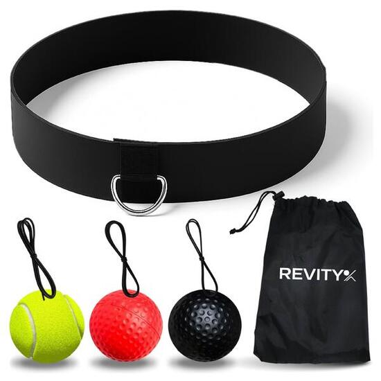 Palla riflessi boxe Reflex Ball set 3 allenamento fascia sacca REVITY