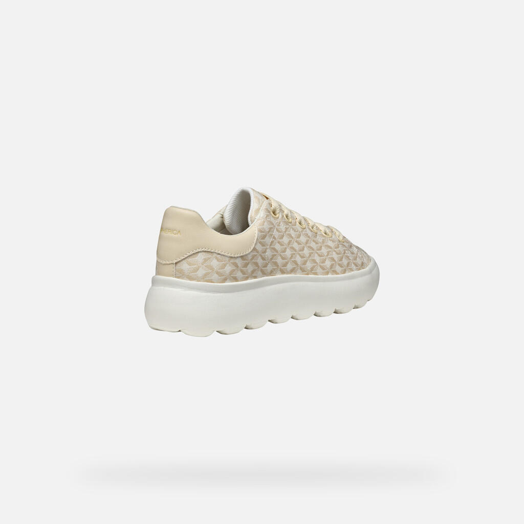 Baskets Femme D SPHERICA EC4.1 Blanc Cassé 5/7