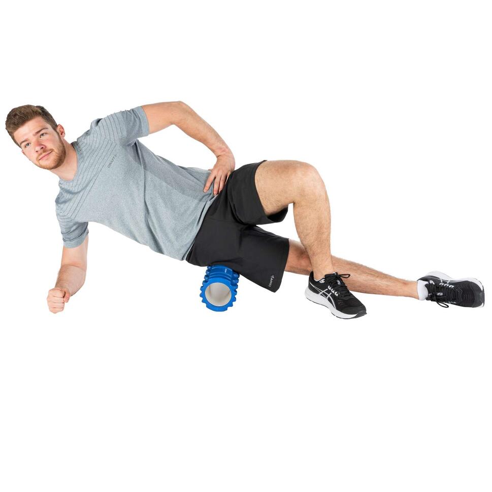 Roller wałek do masażu Tunturi Yoga Foam Grid Roller 33cm Blue