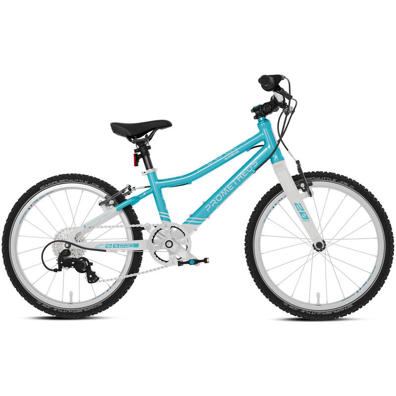 Vélo pour enfants 20 pouces dès 6 ans, super léger, 7 vitesses, Bleu et blanc