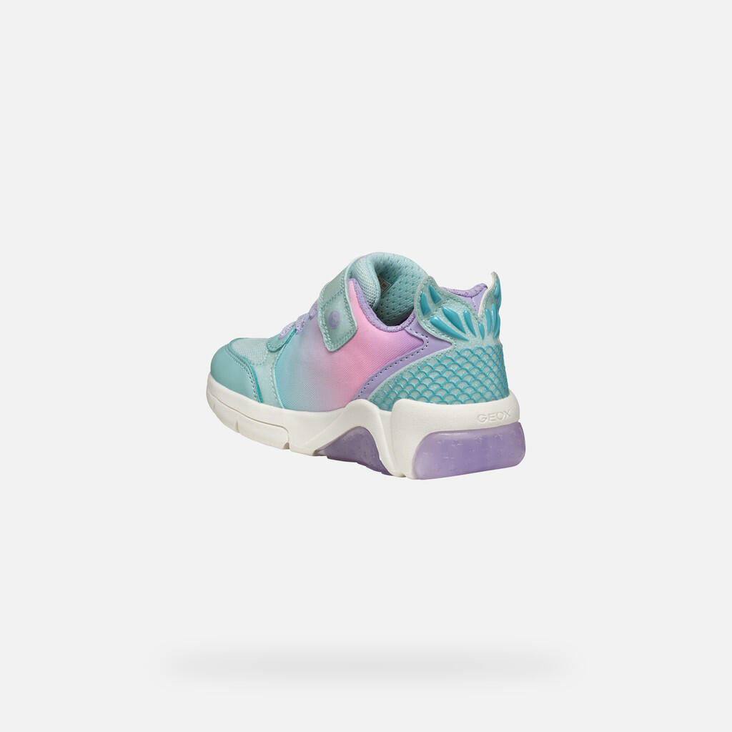 Baskets Fille FADINLIGHT JUNIOR Bleu Eau/Lilas 4/7