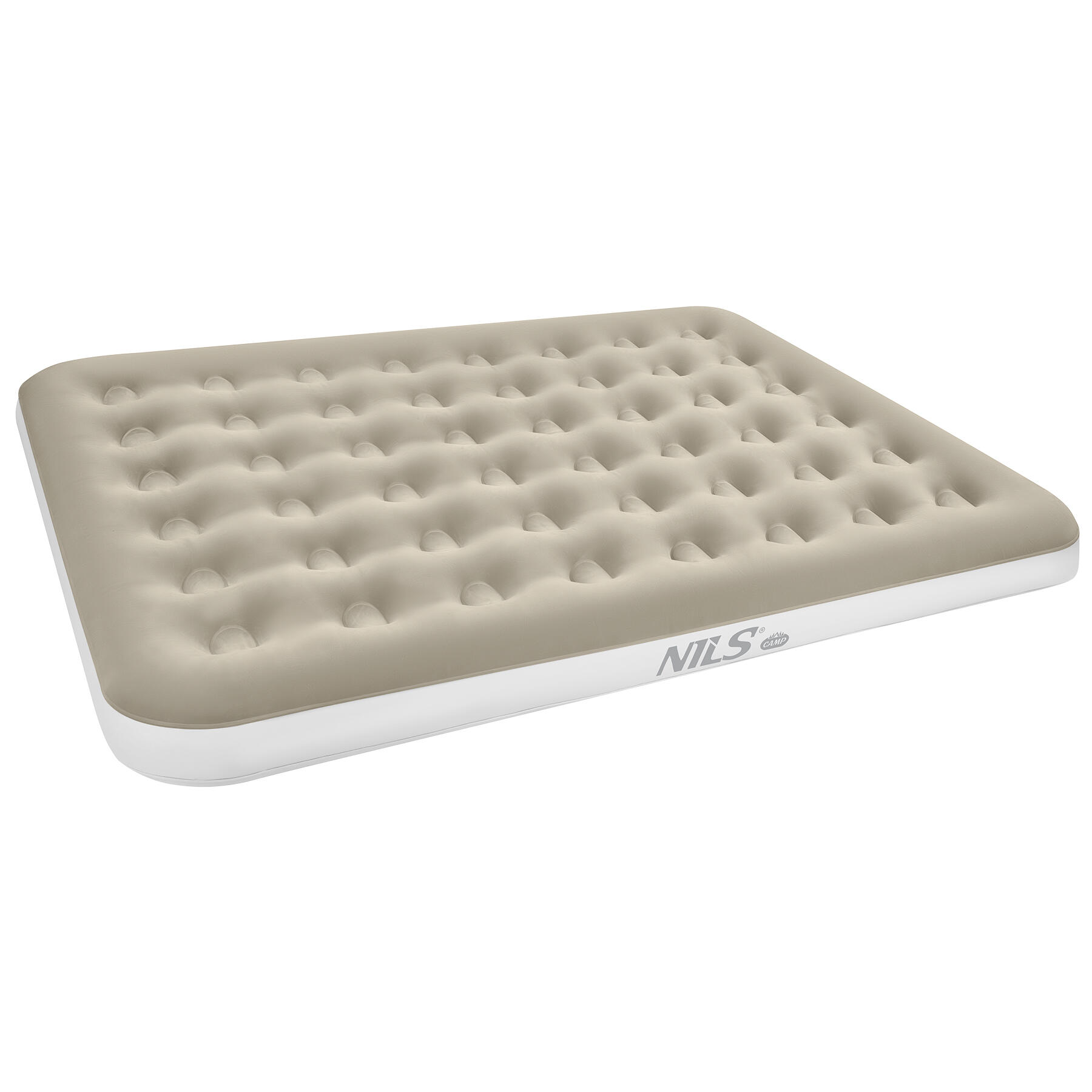 Nils Camp - Matelas De Camping Gonflable Double 203 × 152 × 22 Cm Nc2803 Nils Camp - Matelas Gonflable - Beige|blanc - 203 Cm - Decathlon