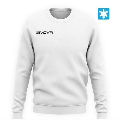 Felpa girocollo uomo ( fleece) givova bianco