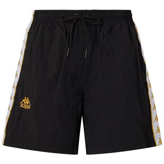 Pantaloncini sportivi da donna in poliammide nero da streetwear sportivo