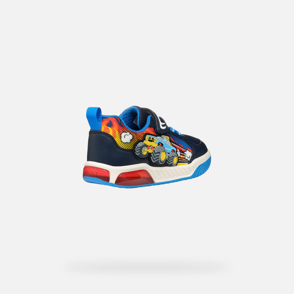Baskets Garçon J INEK BOY Bleu Marine/Bleu Clair 6/7