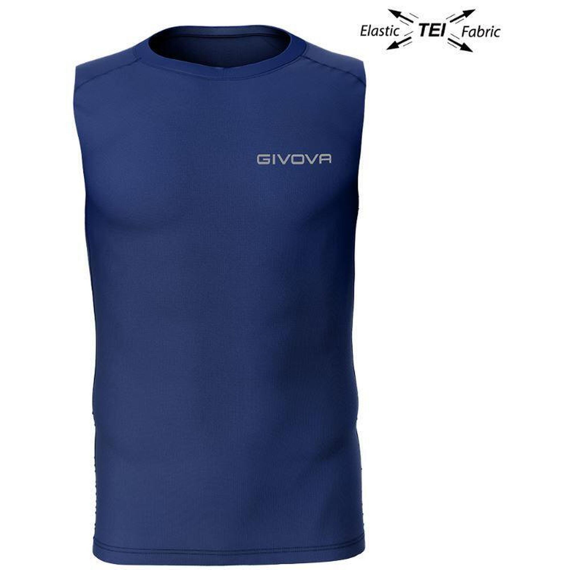 Givova Technival Corpus 1 Elastic Tank Top Blue Navy 2xl