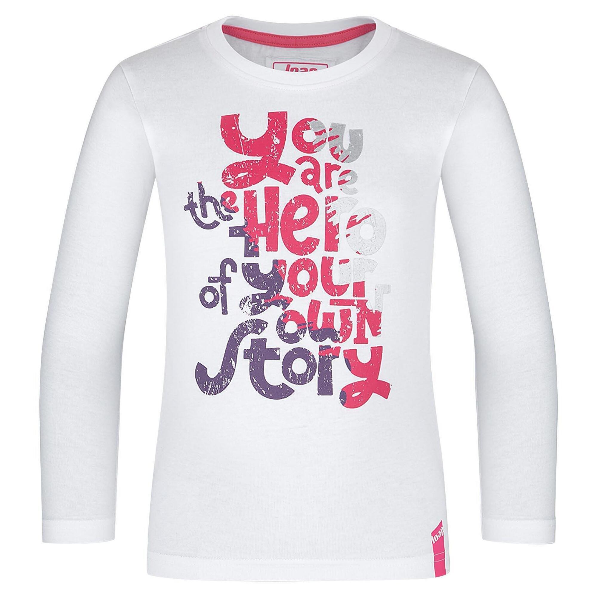 Lowa - T-shirt Enfant Bibe 116 - Coton Doux Avec Impression Inspirante - Chemise Manches Courtes - Multicolore|rose - Decathlon