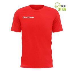 T-shirt Givova en Coton Rouge XL - Confort et Respirabilité