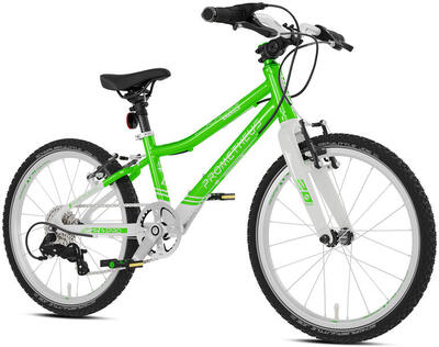 Kinderenfiets 20 inch vanaf 6 jaar. superlicht. 7 versnellingen. groen en wit