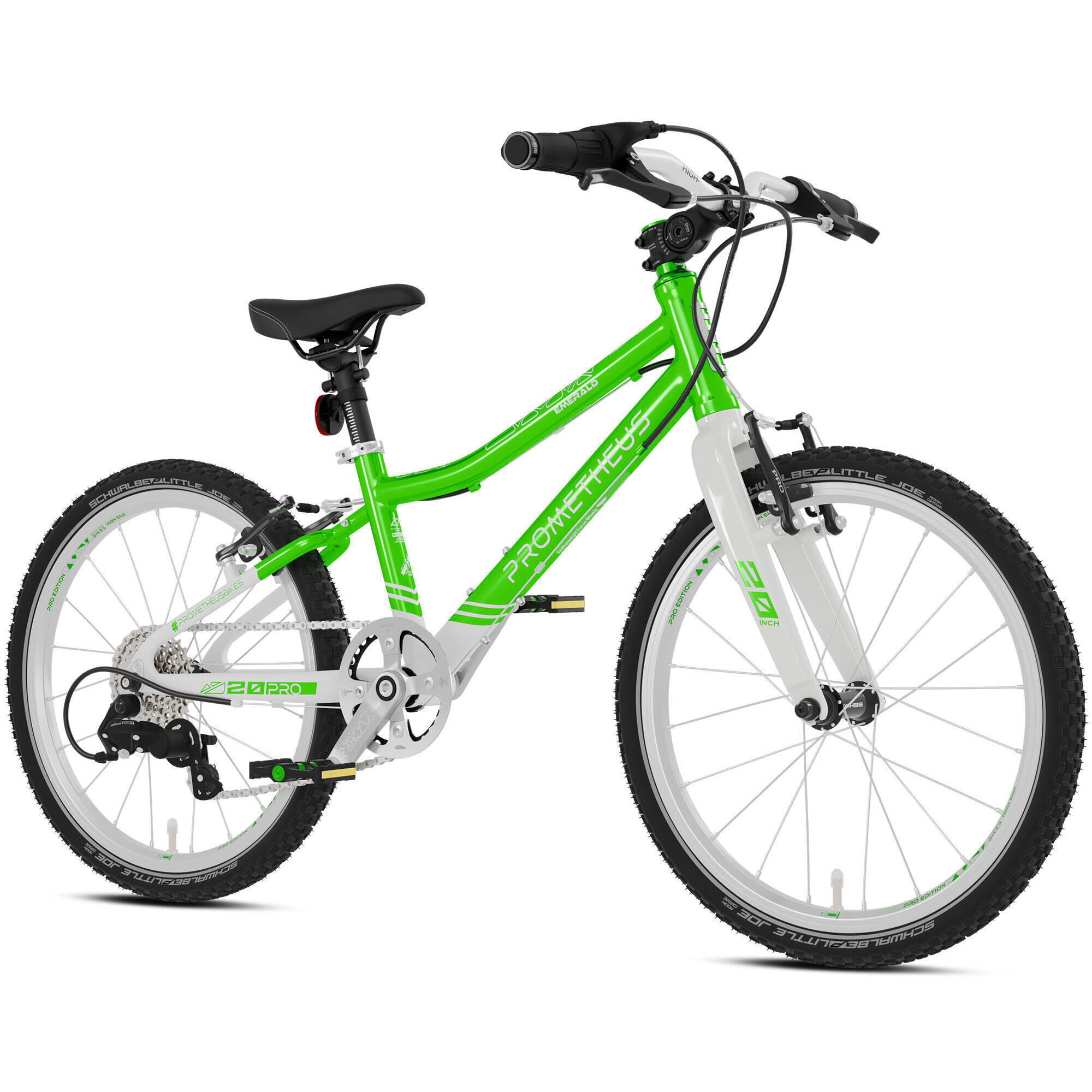 Prometheus Bicycles - Vélo Pour Enfants 20 Pouces Dès 6 Ans, Super Léger, 7 Vitesses, Vert Et Blanc - Vélo Enfant - Blanc|vert - 20" - Decathlon