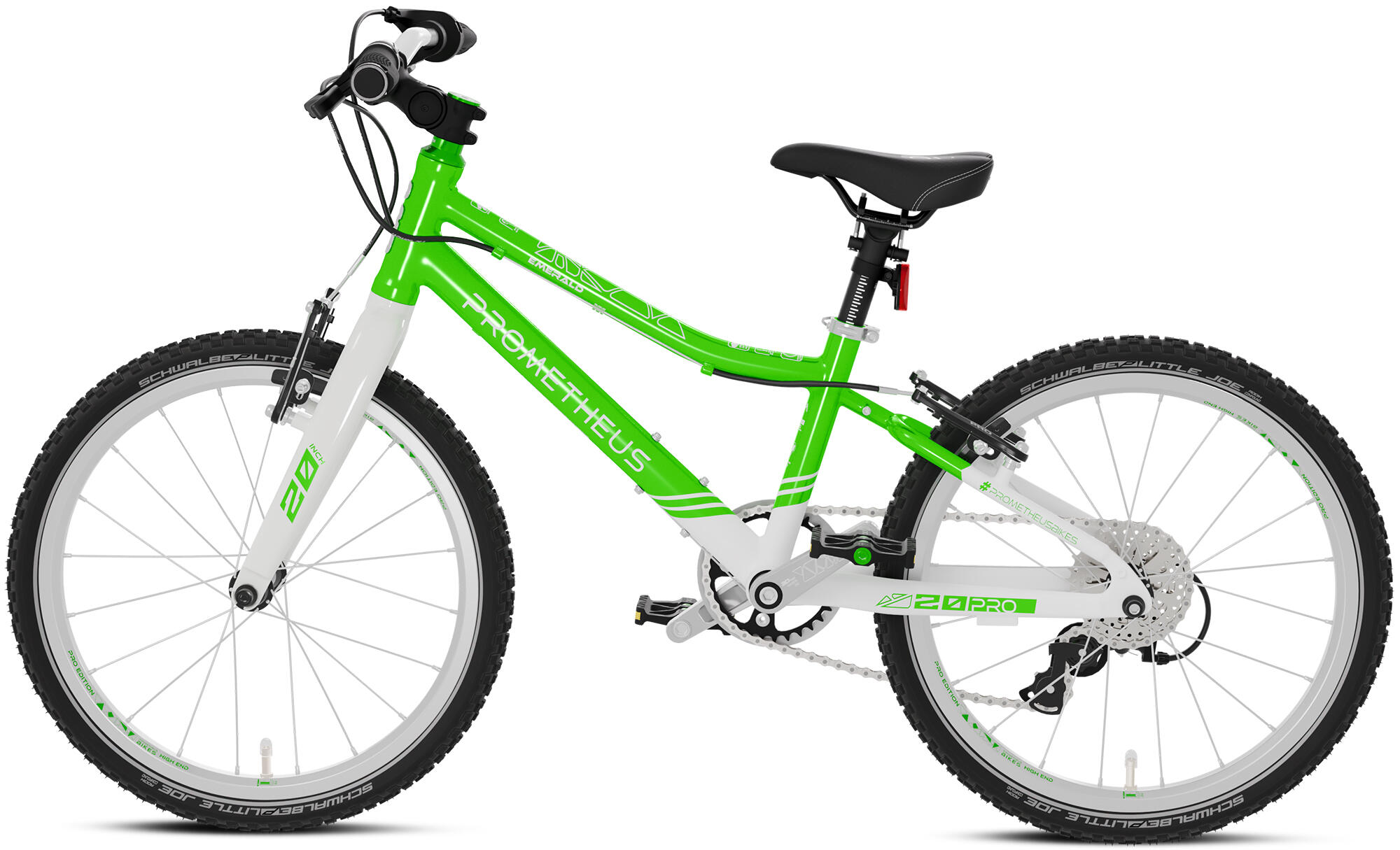 Kinderfahrrad 20 Zoll ab 6 Jahre Superleicht 7 Gang Fahrrad Grün Weiß 4/8