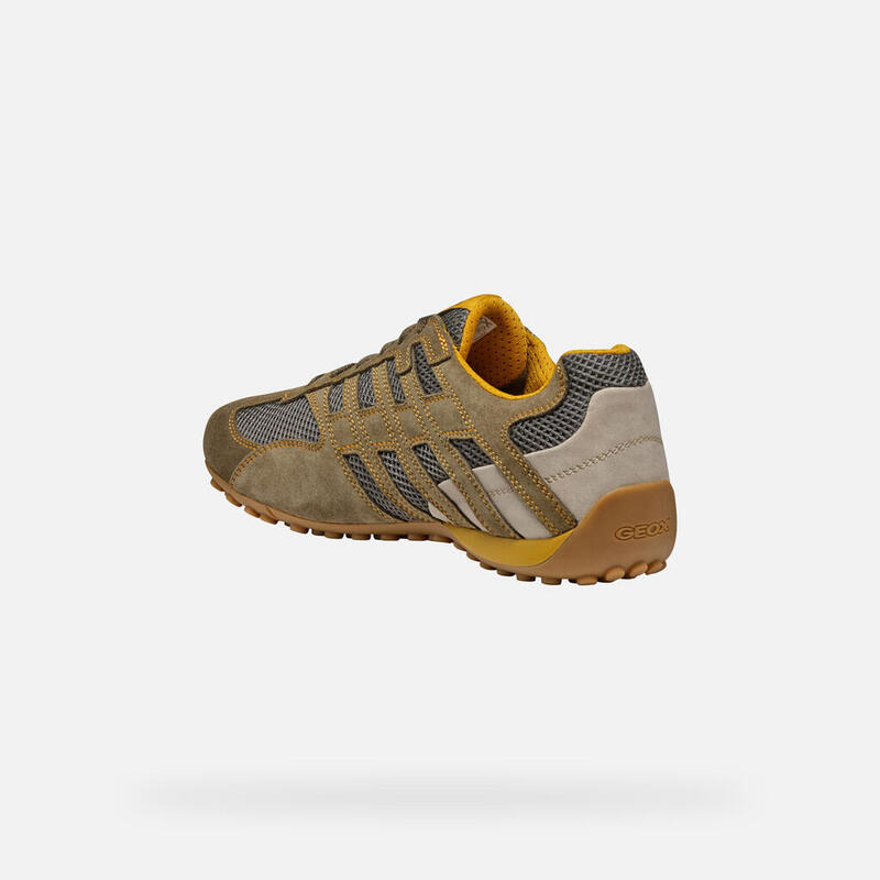 Homme U SNAKE ORIGINAL C6404-MILITARY/DK GREY Vert Vert Geox